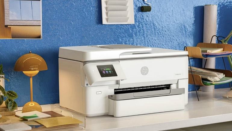 외부 공급기 없이 촬영한 HP OfficeJet Pro 9720