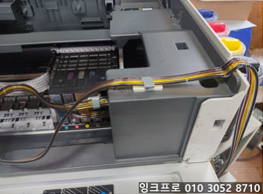 HP 9010 무한잉크 공급선 점검